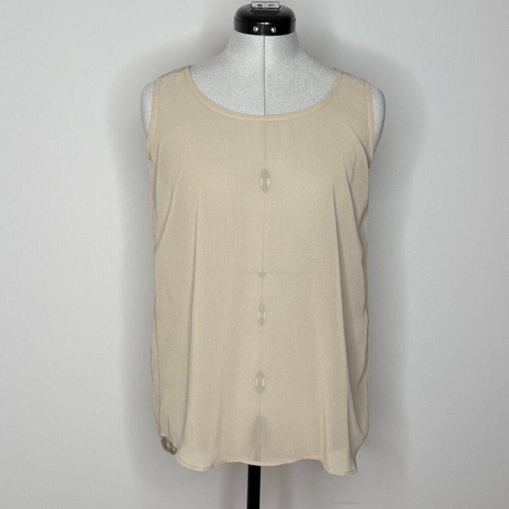The Royal Standard Sheer Sleeveless Flowy Top